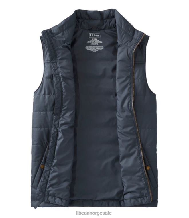 menn fjell klassisk puffervest 24VDH720 L.L.Bean yttertøy svart