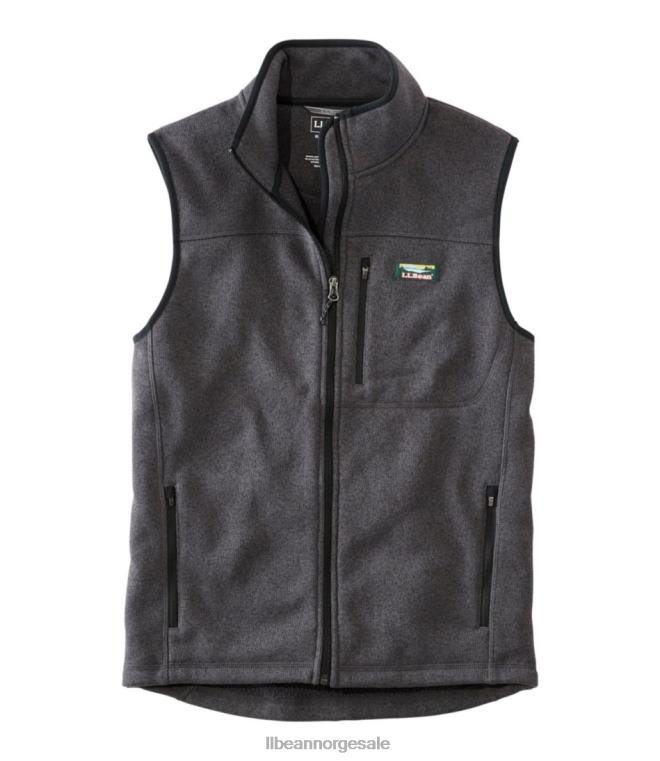 menn genser fleecevest 24VDH3276 L.L.Bean yttertøy koksgrå lyng