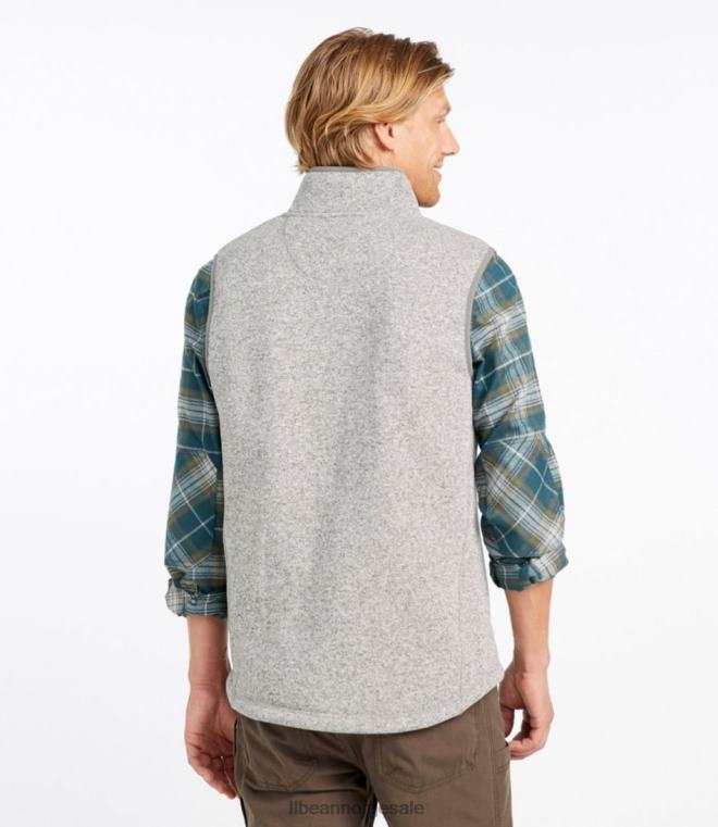 menn genser fleecevest 24VDH3276 L.L.Bean yttertøy koksgrå lyng