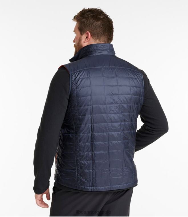 menn primaloft pakkevest 24VDH4910 L.L.Bean yttertøy livlig rødt