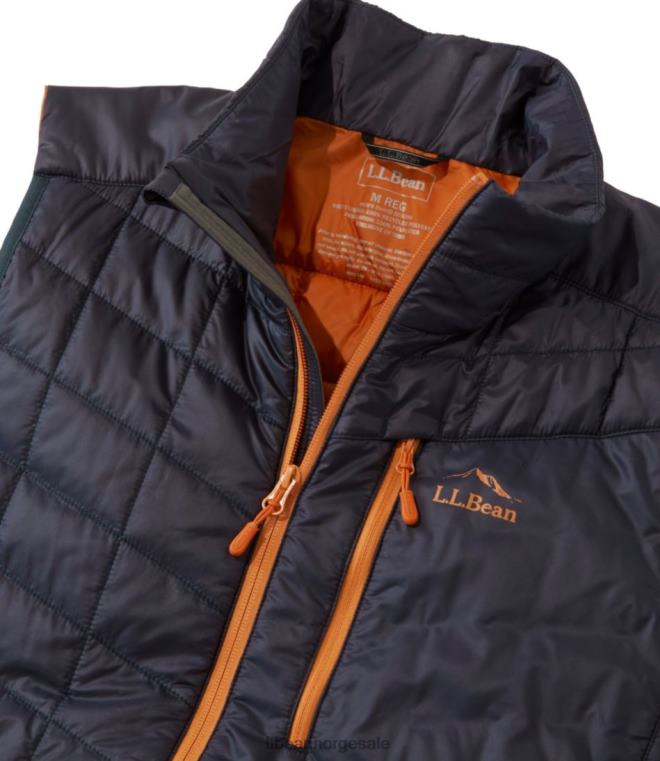 menn primaloft pakkevest 24VDH5918 L.L.Bean yttertøy mørk marinblå/sort