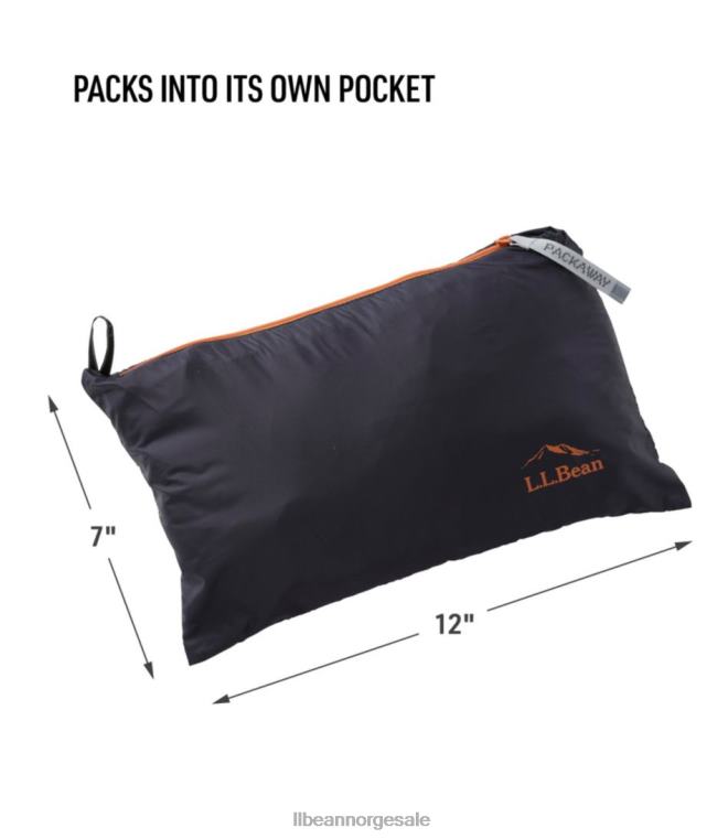 menn primaloft pakkevest 24VDH5918 L.L.Bean yttertøy mørk marinblå/sort