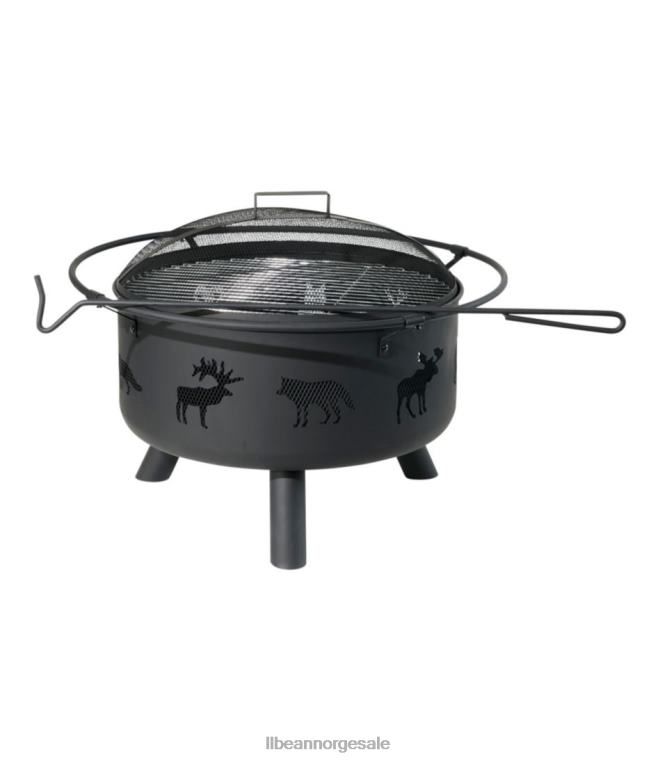 unisex bakgård dyr brann pit 24VDH1373 L.L.Bean campingkjøkken svart