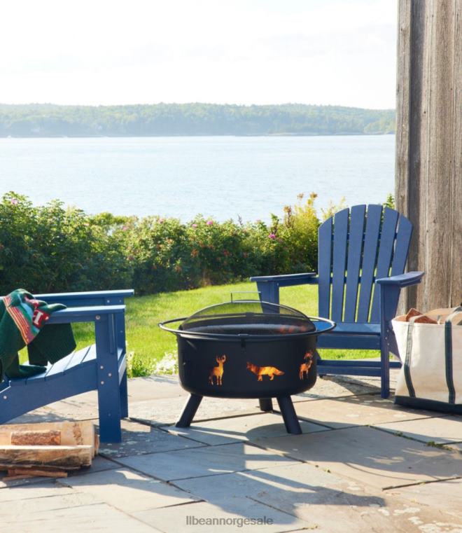 unisex bakgård dyr brann pit 24VDH1373 L.L.Bean campingkjøkken svart