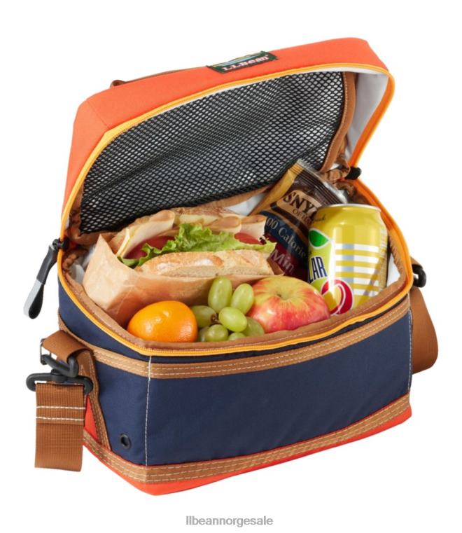 unisex soft pack kjøligere lunsj 24VDH5231 L.L.Bean campingkjøkken lys marine/rustikk oransje
