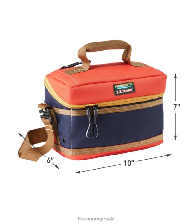 unisex soft pack kjøligere lunsj 24VDH5231 L.L.Bean campingkjøkken lys marine/rustikk oransje