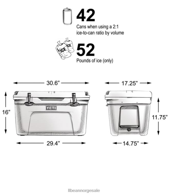 unisex yeti tundra 65 kjøler 24VDH1298 L.L.Bean campingkjøkken tan