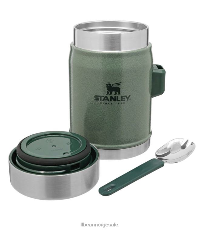 unisex stanley alt-i-ett matkrukke og spork 24VDH5355 L.L.Bean campingkjøkken hammertone grønn