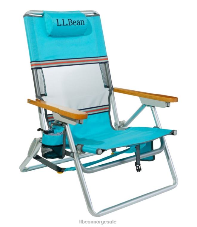 unisex enkel komfort strandstol 24VDH3943 L.L.Bean campingmøbler hav aqua
