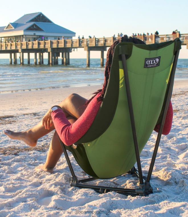 unisex eno solseng dl stol 24VDH1623 L.L.Bean campingmøbler oliven/lime