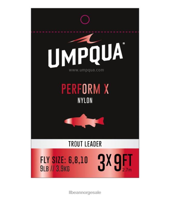 unisex umpqua utføre x ørret leder 24VDH2092 L.L.Bean fiske klar