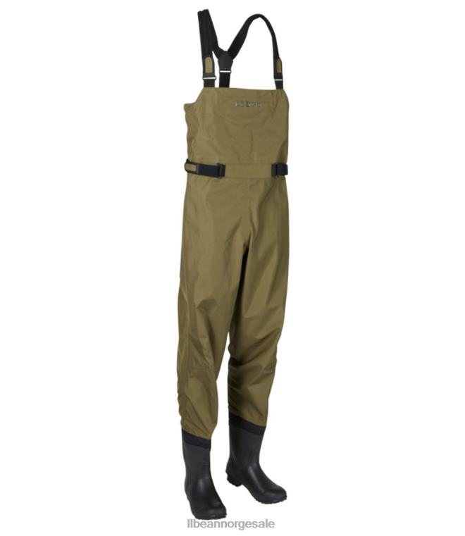 unisex angler super seam tek boot-foot vadebukser 24VDH1432 L.L.Bean fiske tare grønn
