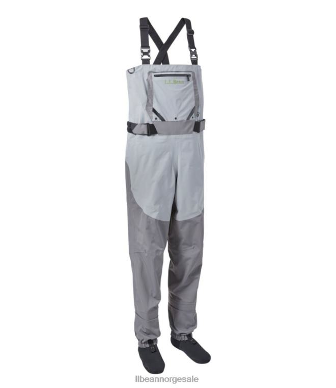 unisex kennebec strømpefot vadebukse med super søm 24VDH1342 L.L.Bean fiske mineralgrå/asfalt