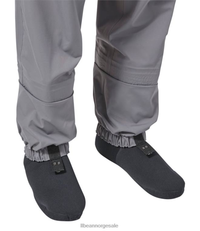 unisex kennebec strømpefot vadebukse med super søm 24VDH1342 L.L.Bean fiske mineralgrå/asfalt