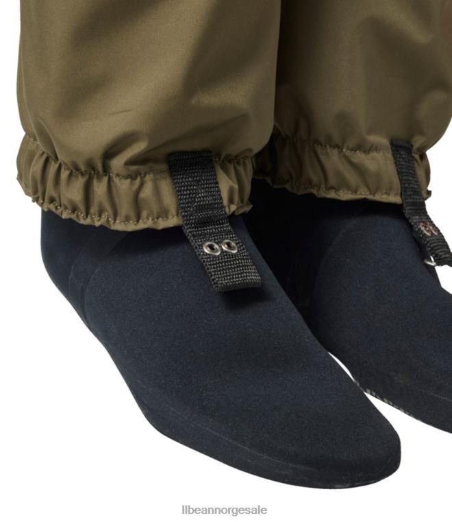 unisex sportsfiskerstrømpefot vadebukser med super søm 24VDH1838 L.L.Bean fiske tare grønn