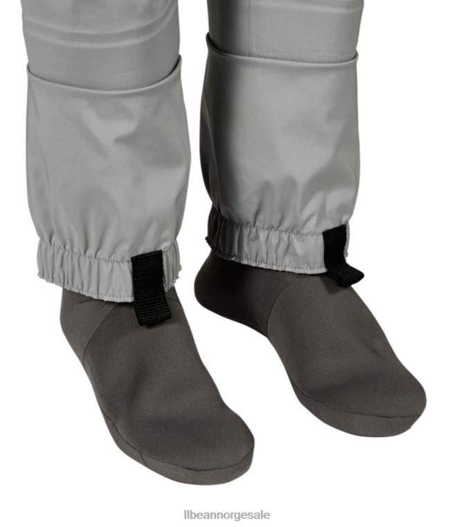 unisex strekkstrømpefot vadebukser 24VDH1562 L.L.Bean x Double L fiske gråstein