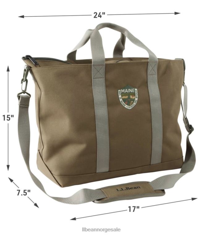 unisex maine warden's tote bag 24VDH1483 L.L.Bean utendørs utstyr trist oliven