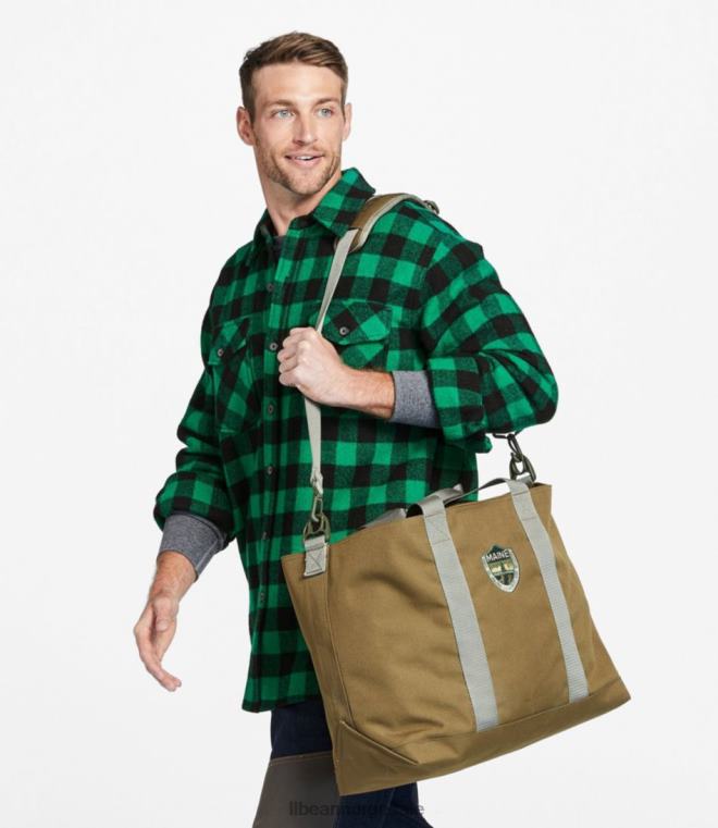 unisex maine warden's tote bag 24VDH1483 L.L.Bean utendørs utstyr trist oliven