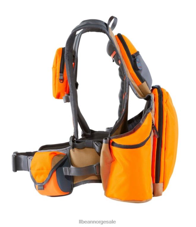 unisex teknisk opplandsvestpakke 24VDH1269 L.L.Bean utendørs utstyr brun/jeger oransje