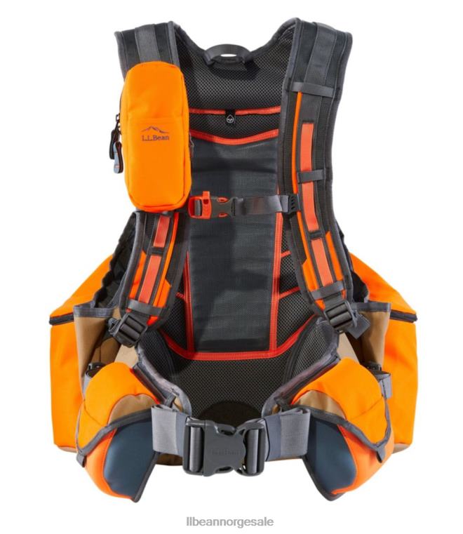 unisex teknisk opplandsvestpakke 24VDH1269 L.L.Bean utendørs utstyr brun/jeger oransje