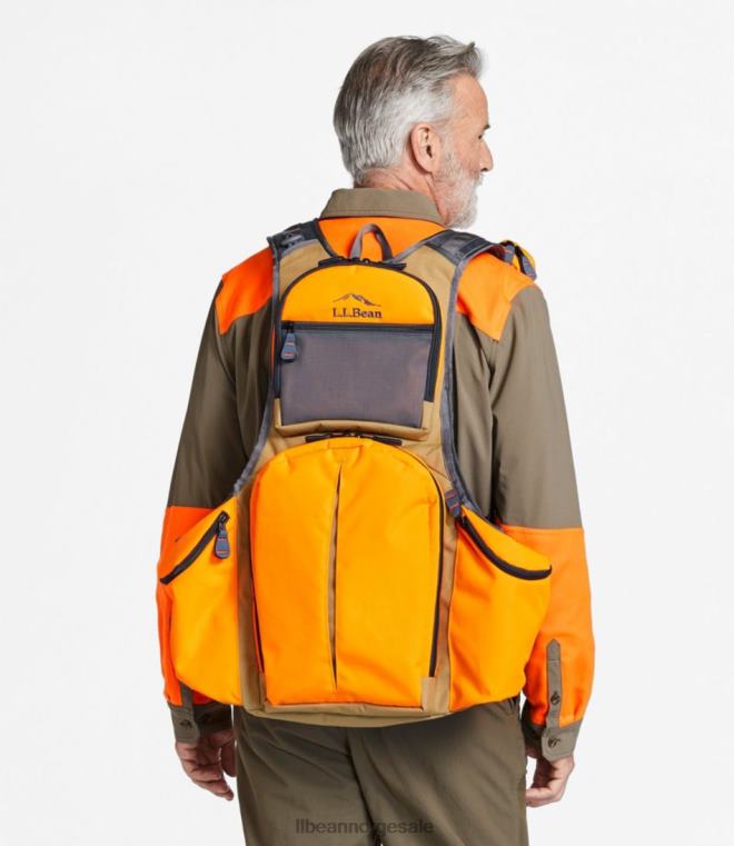 unisex teknisk opplandsvestpakke 24VDH1269 L.L.Bean utendørs utstyr brun/jeger oransje