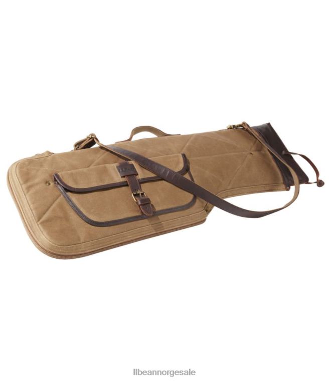 unisex hagle etui i vokset bomull 24VDH2131 L.L.Bean x Double L utendørs utstyr lønnebrun