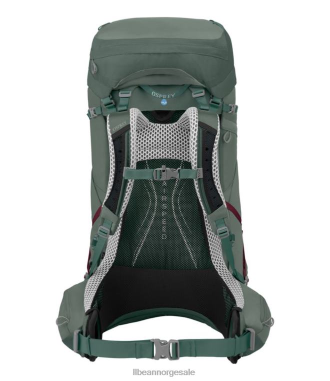 unisex Osprey aura ag lt 65 ryggsekk 24VDH1915 L.L.Bean utendørs utstyr koseret darjeeling/vårgrønn