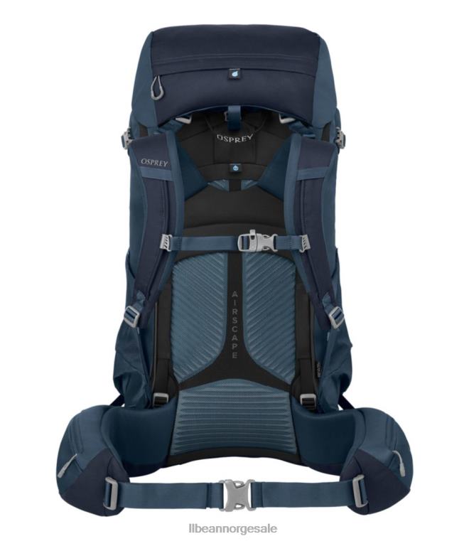 unisex Osprey volt 65 ef ekspedisjonspakke 24VDH1929 L.L.Bean utendørs utstyr dempet mellomrom blå