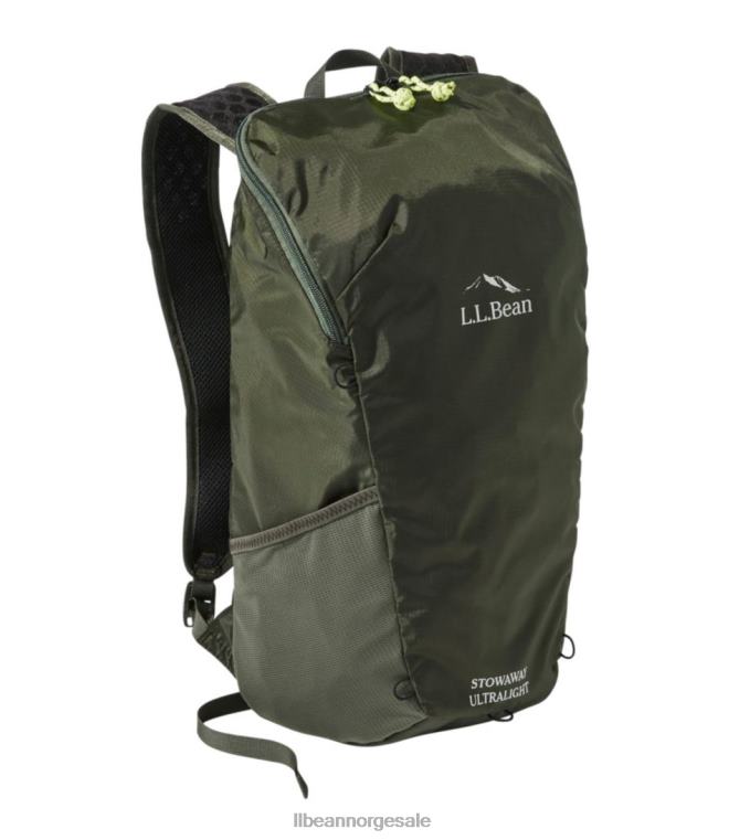 unisex blindpassasjer ultralett dagssekk 24VDH6122 L.L.Bean utendørs utstyr dyp loden