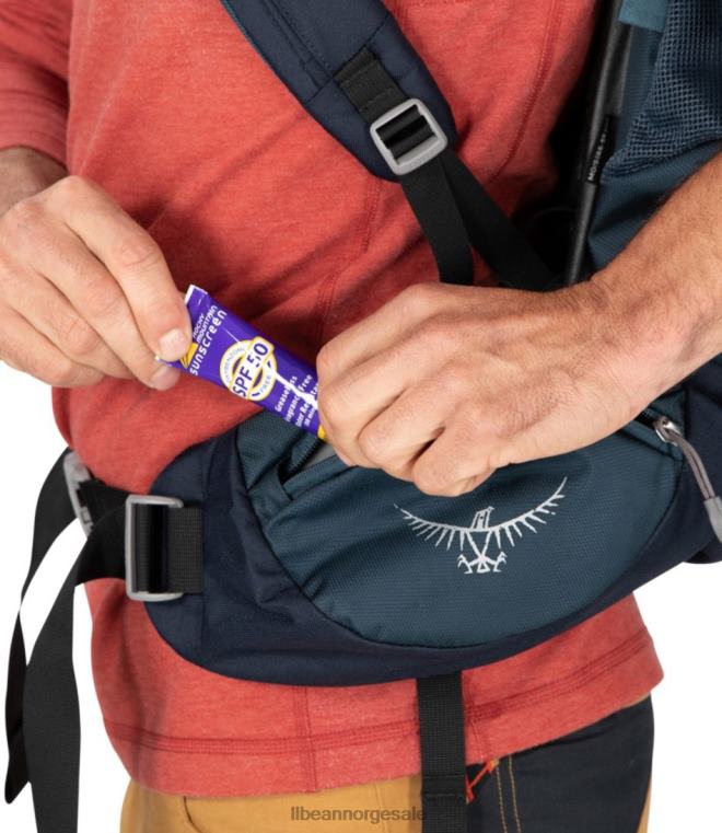 unisex osprey volt 65 flerdagers ryggsekk 24VDH1662 L.L.Bean utendørs utstyr dempet mellomrom blå