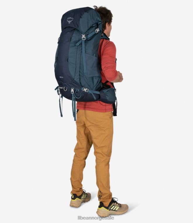 unisex osprey volt 65 flerdagers ryggsekk 24VDH1662 L.L.Bean utendørs utstyr dempet mellomrom blå
