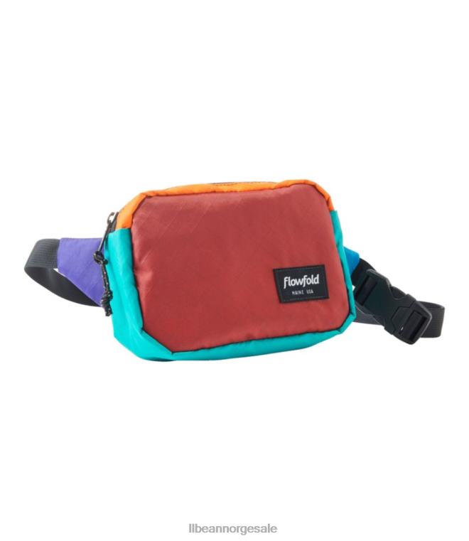 unisex flowfold explorer fanny pack multi 24VDH1595 L.L.Bean utendørs utstyr murstein rød multi