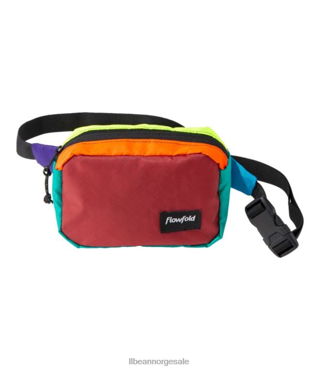 unisex flowfold explorer fanny pack multi 24VDH1595 L.L.Bean utendørs utstyr murstein rød multi
