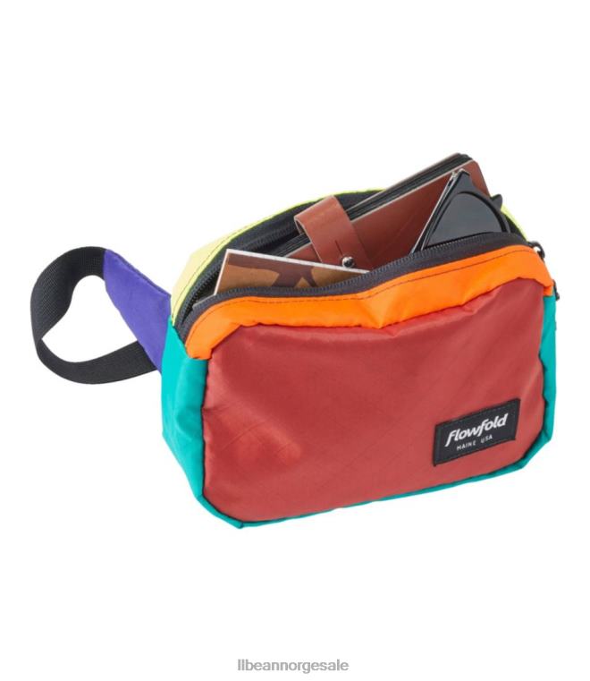 unisex flowfold explorer fanny pack multi 24VDH1595 L.L.Bean utendørs utstyr murstein rød multi