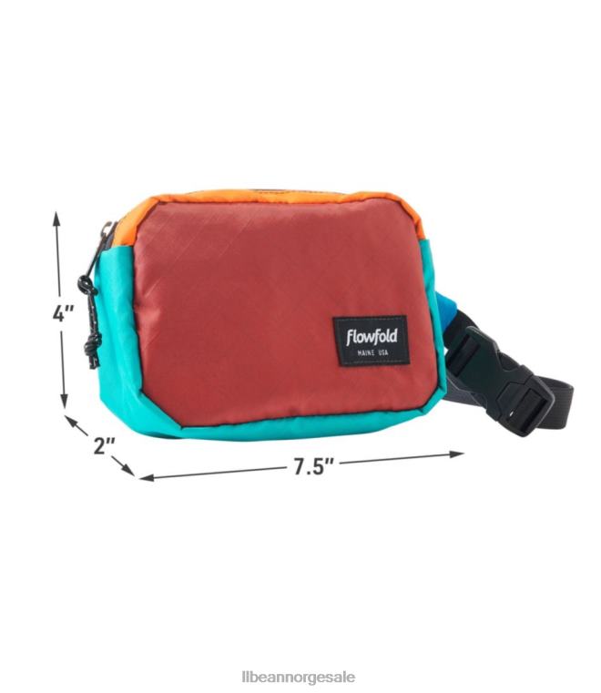 unisex flowfold explorer fanny pack multi 24VDH1595 L.L.Bean utendørs utstyr murstein rød multi