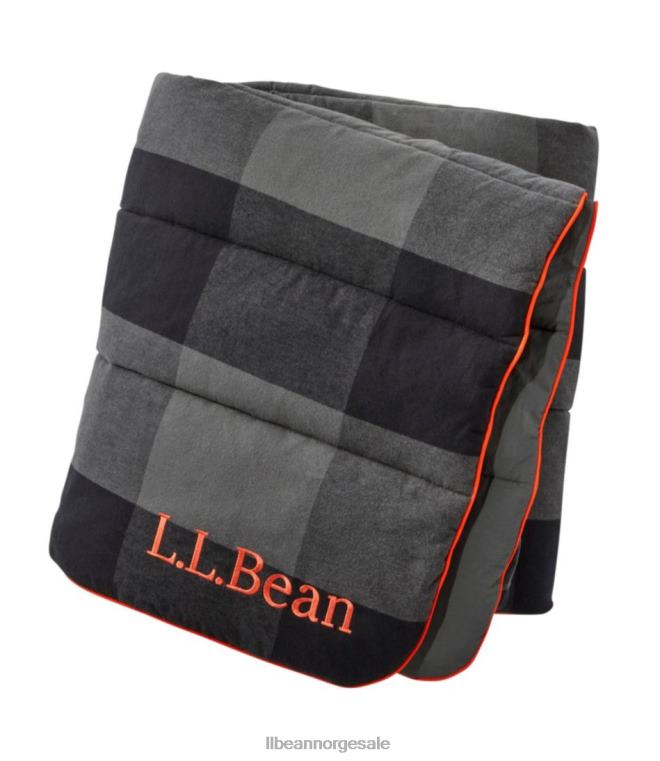 unisex flanell leirteppe 24VDH5232 L.L.Bean utendørs utstyr skifergrå bøffelpledd