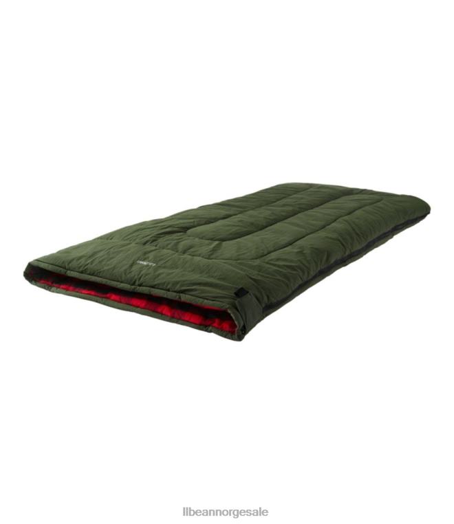 unisex flanell foret leir sovepose 24VDH3894 L.L.Bean utendørs utstyr lys marineblå/kjole gordon