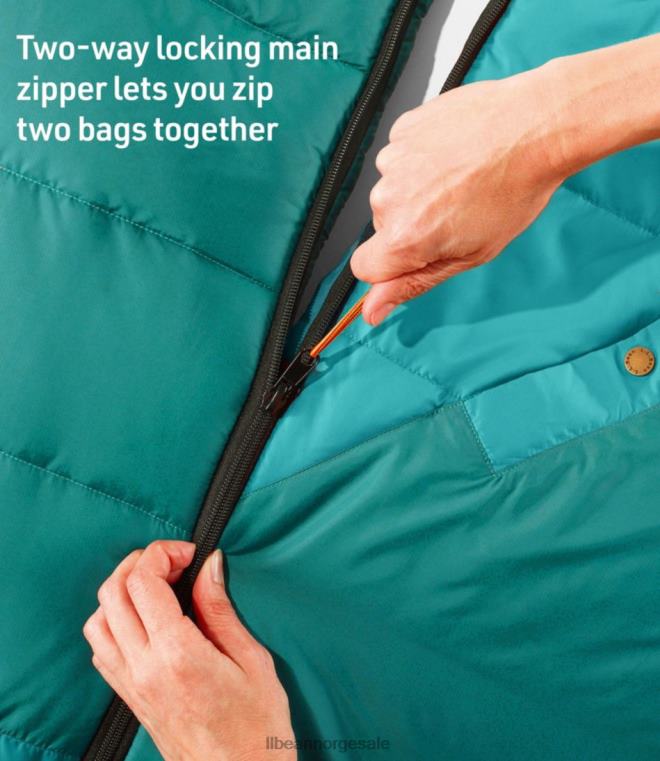 unisex mountain classic camp sovepose 24VDH1355 L.L.Bean utendørs utstyr varm blågrønn/blågrønn