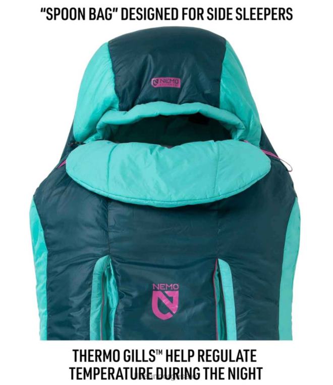 unisex nemo forte sovepose 35 grader fahrenheit 24VDH1695 L.L.Bean utendørs utstyr skumring/aurora