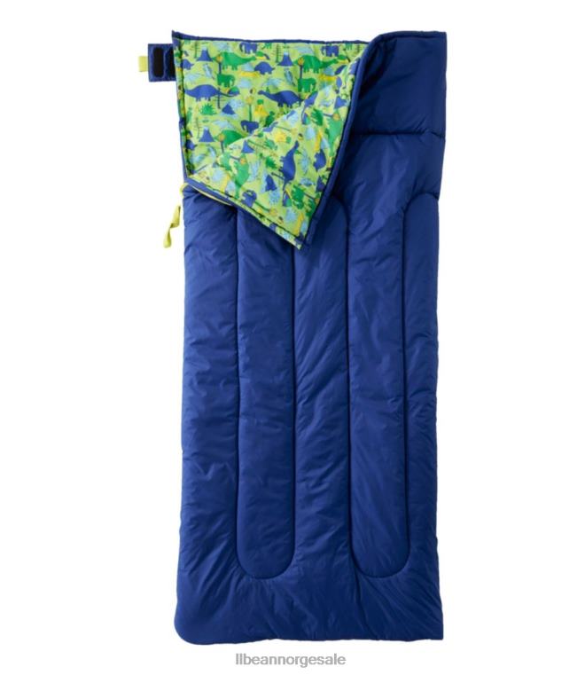 unisex sovepose i bomullsblanding 24VDH3899 L.L.Bean utendørs utstyr indigo blekk/kelly grønn dino