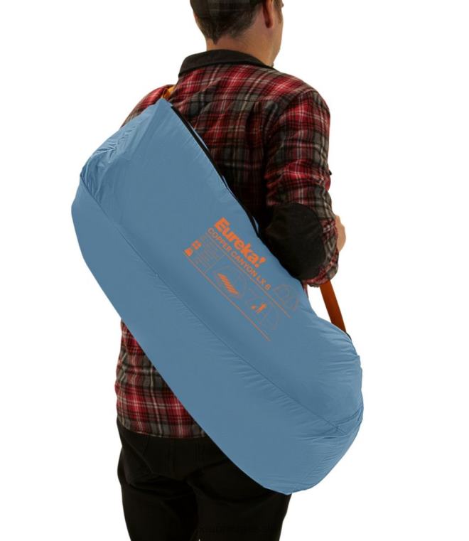 unisex eureka kobber canyon lx 6-manns telt 24VDH1410 L.L.Bean utendørs utstyr oransje/blått