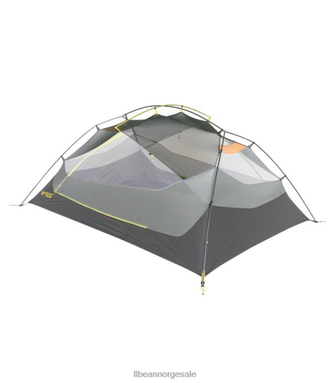 unisex nemo dolk osmo 3-manns backpacking telt 24VDH2172 L.L.Bean utendørs utstyr bjørkeknopp/godnatt grå