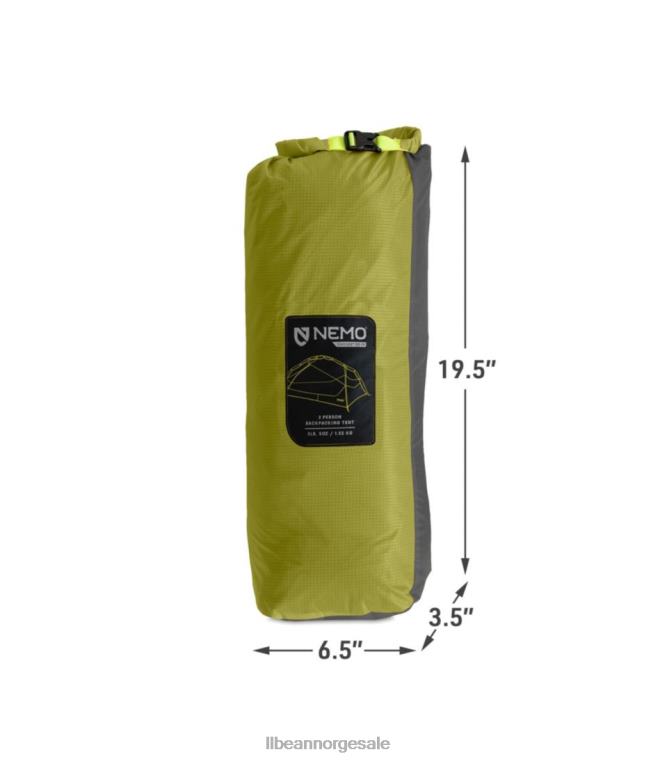 unisex nemo dolk osmo 3-manns backpacking telt 24VDH2172 L.L.Bean utendørs utstyr bjørkeknopp/godnatt grå