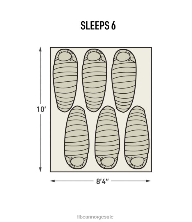 unisex nordlig guide 6-manns telt 24VDH1471 L.L.Bean utendørs utstyr granskog