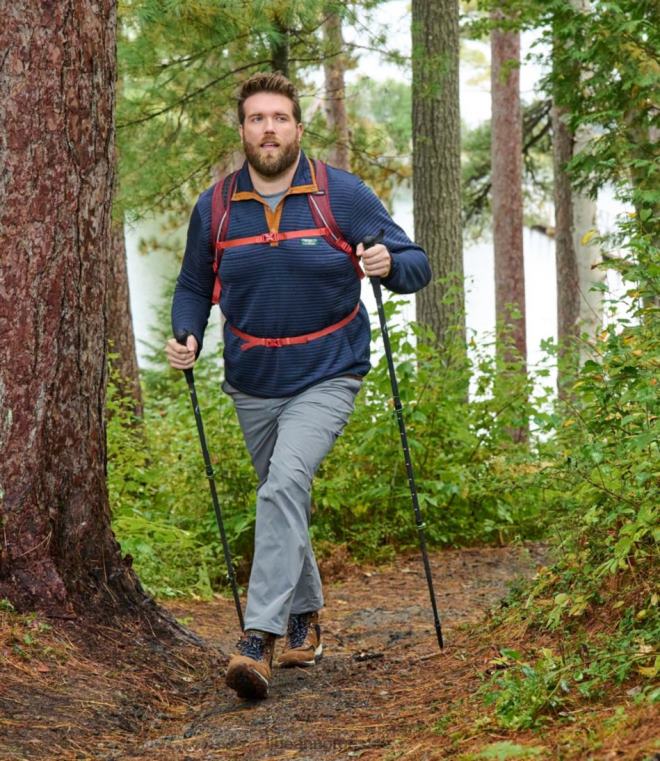 unisex hikelite fire-sesongs karbon turstaver 24VDH1610 L.L.Bean utendørs utstyr karbon matt/grønn gjennomsiktig