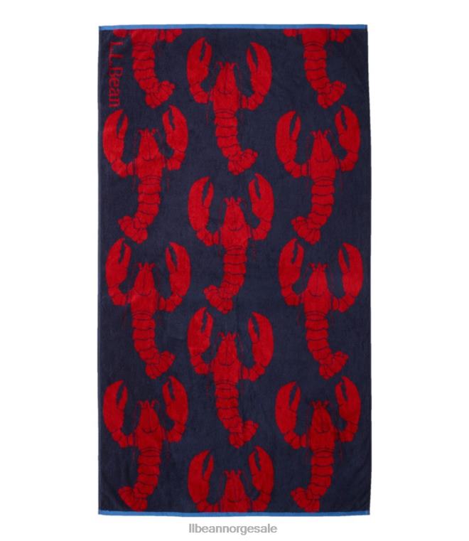 unisex strandhåndkle hummer ved sjøen 24VDH1301 L.L.Bean utendørs tilbehør lys marine