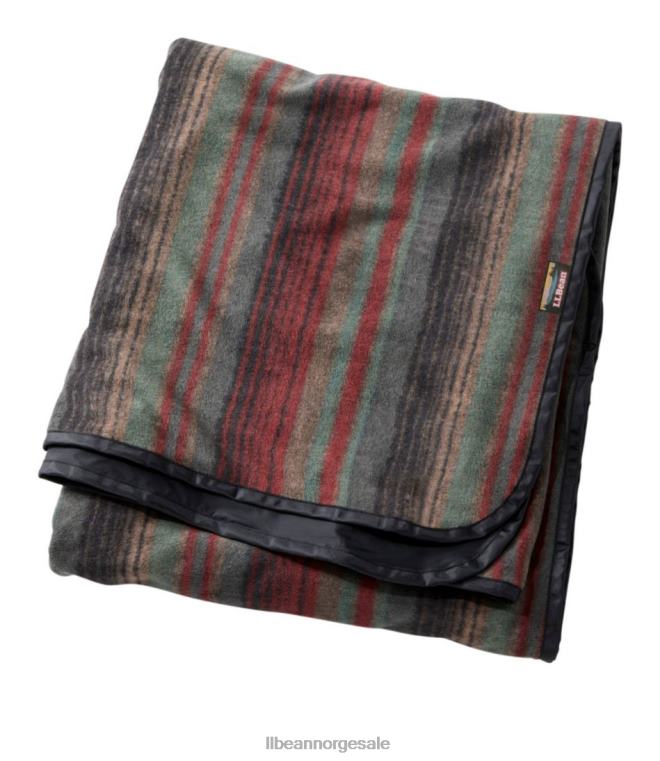 unisex vanntett utendørs teppetrykk 24VDH1438 L.L.Bean utendørs tilbehør russet teppestripe