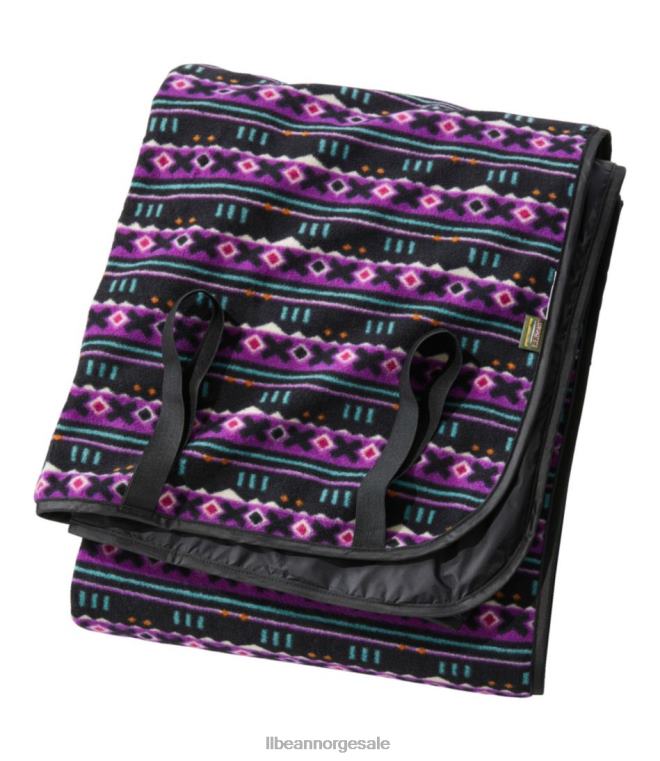 unisex vanntett utendørs teppetrykk 24VDH3956 L.L.Bean utendørs tilbehør svart fjell klassisk trykk