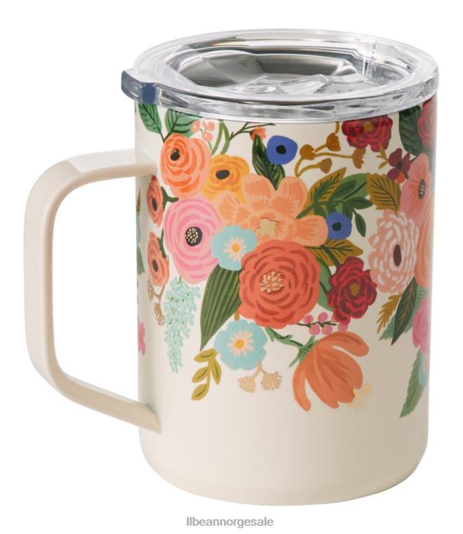 unisex corkcicle x rifle paper co. krus hagefest 24VDH2558 L.L.Bean utendørs tilbehør krem
