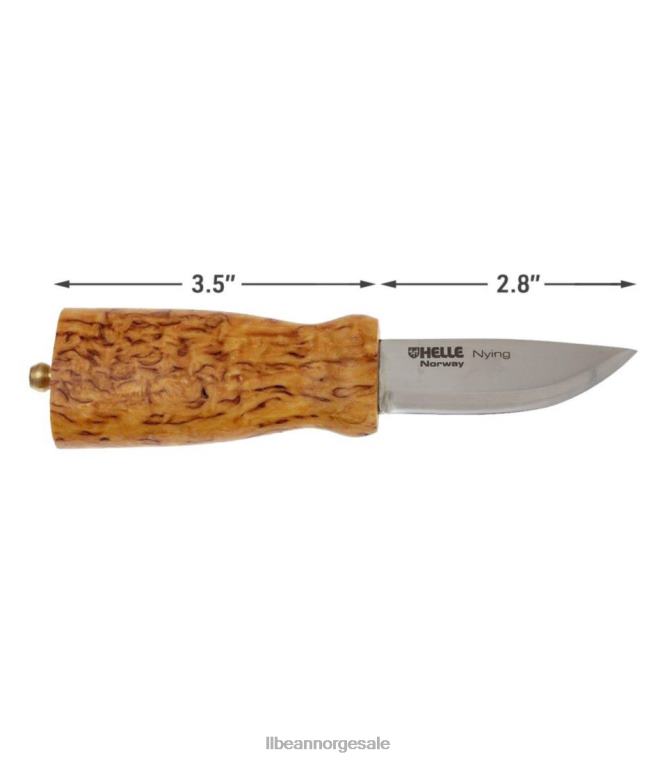 unisex helle nying kniv 24VDH2308 L.L.Bean utendørs tilbehør krøllete bjørk